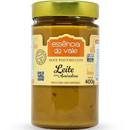Doce Pastoso de Leite com Amêndoas Essência do Vale 400g
