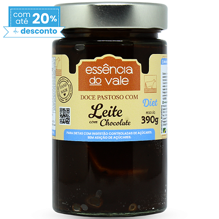 Doce Pastoso de Leite com Chocolate Diet Sem Adição de Açúcar 390g