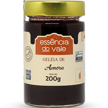 Geleia de Amora da Essência do Vale 200g
