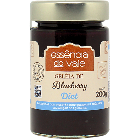 Geleia de Blueberry Diet Sem Adição de Açúcar 200g Essência do Vale
