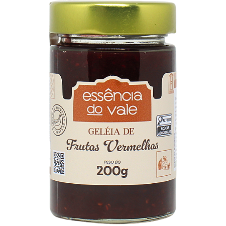 Geleia de Frutas Vermelhas da Essência do Vale 200g