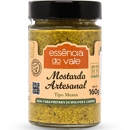 Mostarda Artesanal Tipo Meaux Vegana 160g