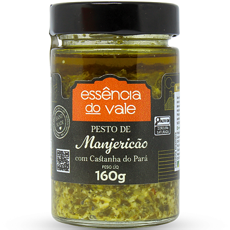 Pesto de Manjericão com Castanha do Pará Essência do Vale 160g