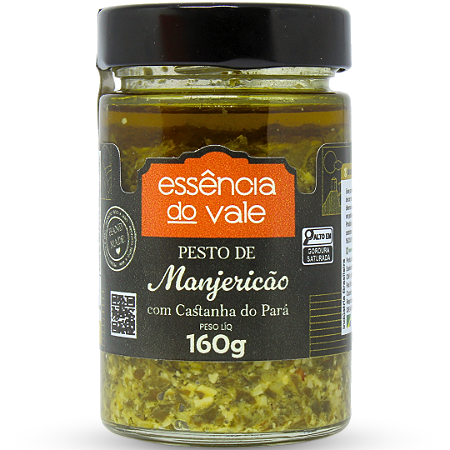 Pesto de Manjericão com Castanha do Pará Essência do Vale 160g