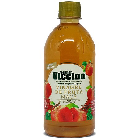 Vinagre de Fruta de Maçã Senhor Viccino 500ml