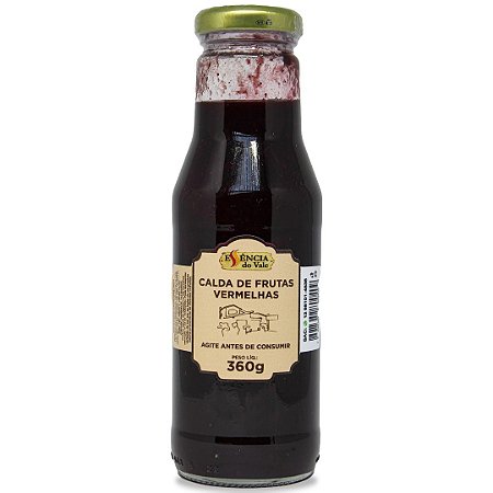 Calda Natural de Frutas Vermelhas Essência do Vale 360g