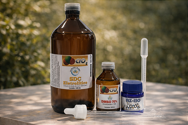 SANITIZANTE 3000 PPM 1000ML + DMSO 70% 100ML + AZ-150
