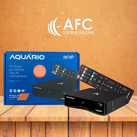 Receptor de TV Via Satélite Aquário SatBox