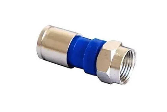 CONECTOR RG 59 COMPRESSÃO (PACOTE C/ 10 UNIDADES)