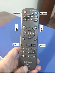 CONTROLE ORIGINAL PARA RECEPTOR BTV B8 B9 B10 E BTV EXPRESS PRETO