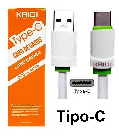 Cabo De Carregamento E Dados Celular Usb MICRO USB V8 - Carga Rápida