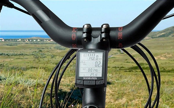 Velocimetro Odometro Bicicleta Touch Luz Noturna Com Fio