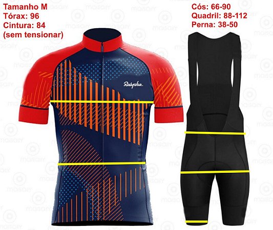Conjunto para Ciclismo com Bretelle Roupa Bike Forro Gel Coolmax