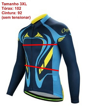 Camisa Ciclismo Mangas Longas Pro Cycling Slim Unissex