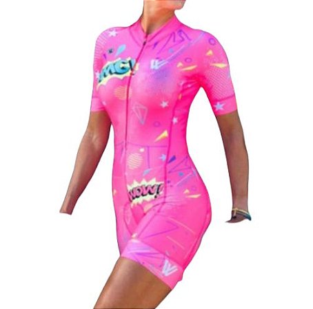 Macaquinho Ciclismo Feminino Bike Pronta Entrega - Promoção - Tam G