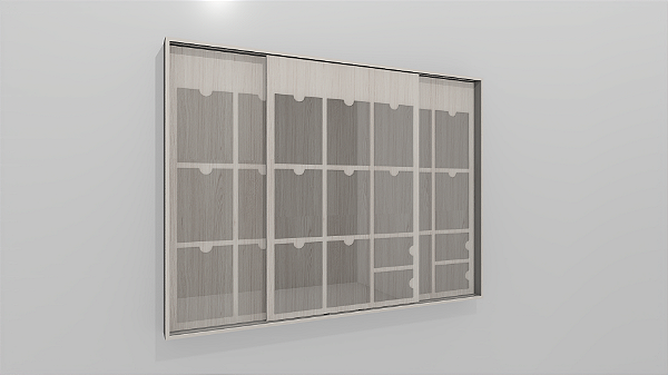 Quadro de Anúncios Triplo para SR - Cor Teka Ártico