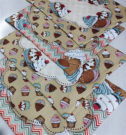 Jogo americano cupcake
