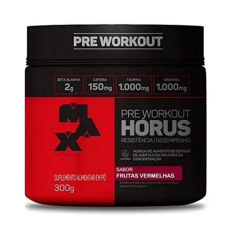 PRÉ TREINO HÓRUS 300G - MAX TITANIUM