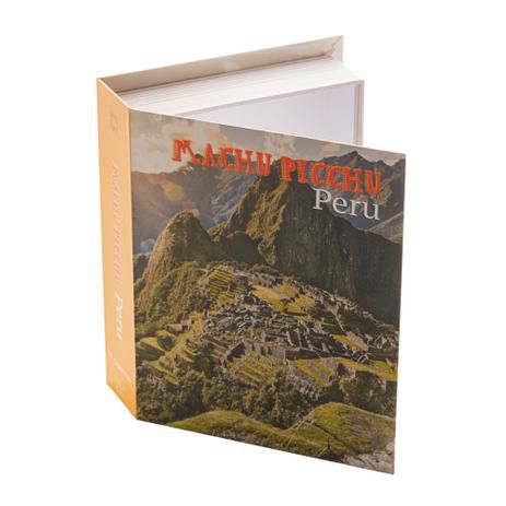 Caixa Livro Papel Rígido Peru 20x16x5cm