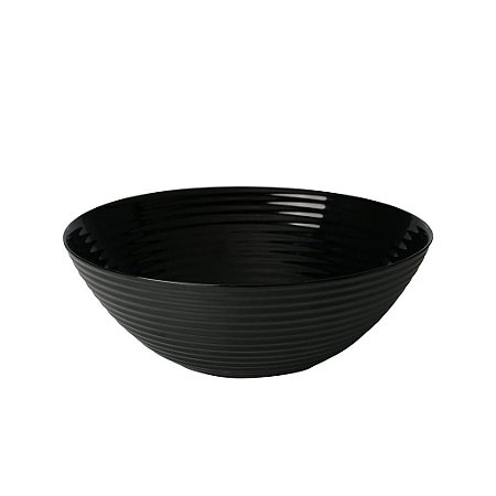 Bowl de Vidro Opalino Harena Black 20cm Lyor
