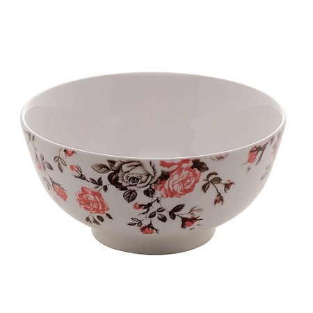 Bowl de Porcelana Pink Garden 13x7cm Lyor
