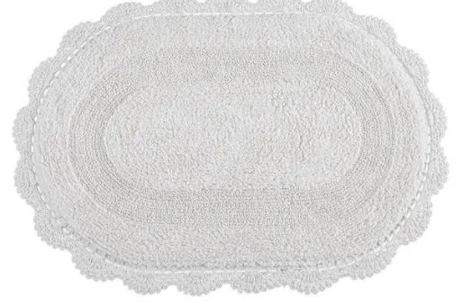 Tapete Oval de Croche 50X80 - Branco - Kacyumara - La Casa Tecidos - Tudo  em tecidos, cama, mesa e banho