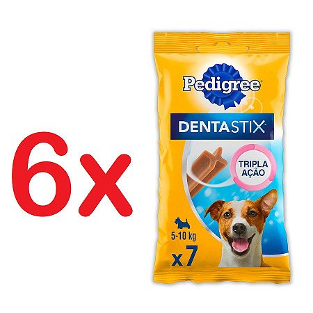 Petisco Pedigree Dentastix Cuidado Oral Para Cães Adultos Raças Pequenas Kit com 6 unidades
