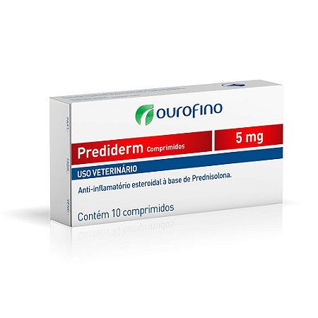Kit com 8 Prediderm Ourofino 5mg 10 Comprimidos