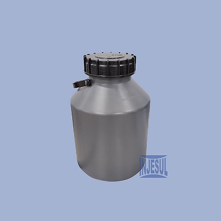 Vasilhame para Transporte de Leite 10 litros Cinza - Tampa Rosca Externa
