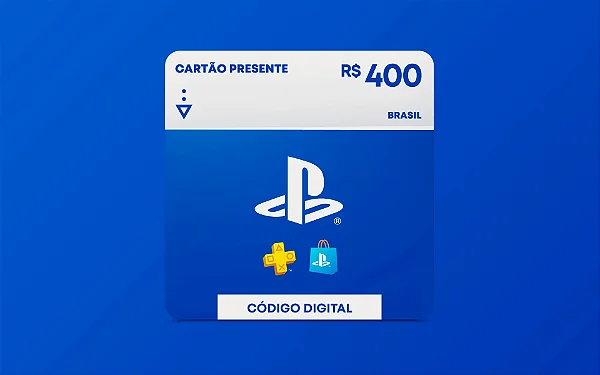 Gift Card PlayStation Store R$ 400 - Código Digital
