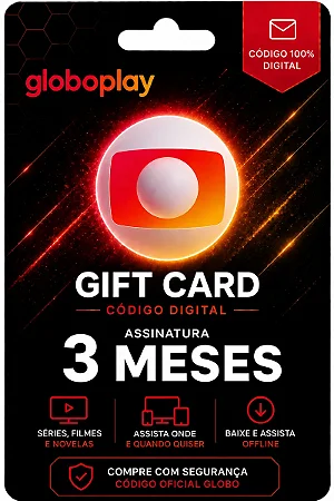 Gift Card Globoplay 3 Meses Código Digital - Envio Imediato