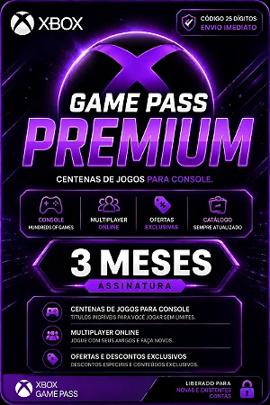 Xbox Game Pass Premium 3 Meses - Gift Card | Playgamescard