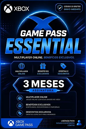 Xbox Game Pass Essential 3 Meses - Gift Card | Playgamescard