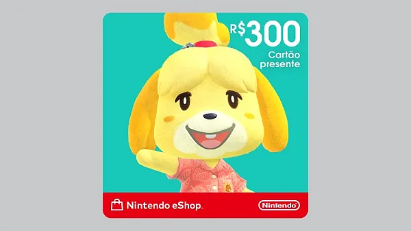Cartão Presente Nintendo eShop R$ 300,00 - Envio Imediato Playgamescard