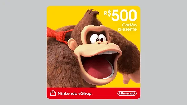 Cartão Presente Nintendo eShop R$ 500,00 - Envio Imediato Playgamescard