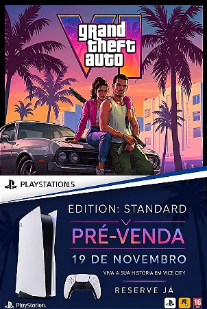 GTA 6 Edição Standard PS5 - Código Digital PlayStation Store