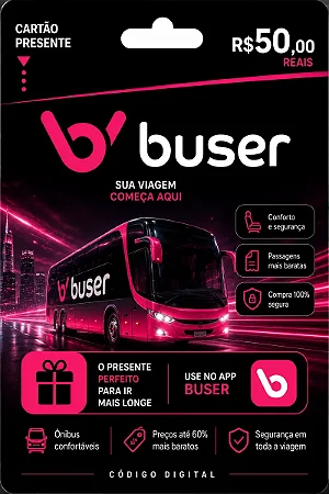 Gift Card Buser R$ 50,00 - Cartão Presente Digital