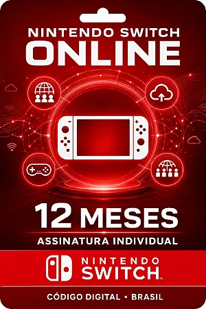 Nintendo Switch Online Individual 12 Meses - Código Digital