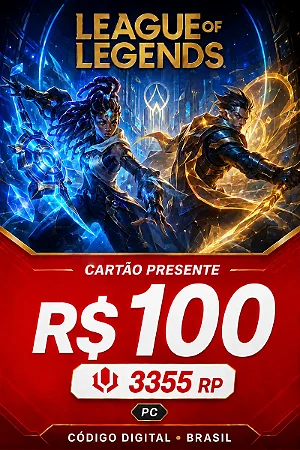 League of Legends R$ 100,00 para PC Brasil – Código Digital