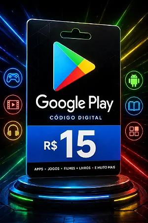 Gift Card Google Play R$ 15 Brasil - Código Digital