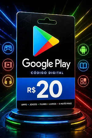 Gift Card Google Play R$ 20 Brasil - Código Digital