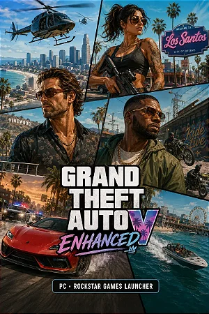 Grand Theft Auto V Enhanced para PC - Rockstar Games - Código Digital