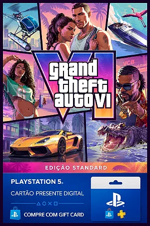Grand Theft Auto VI Standard para PS5 – Crédito PSN Brasil