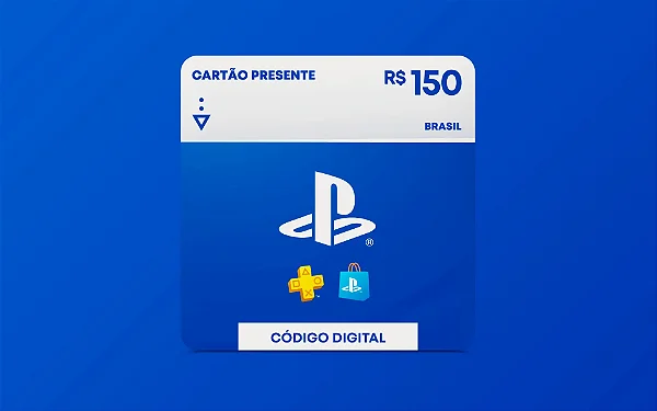 Gift Card PlayStation Store R$ 150 - Código Digital