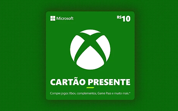 Gift Card Xbox R$ 10,00 - Código Digital Original