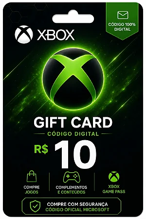 Gift Card Xbox R$ 10,00 - Código Digital Original