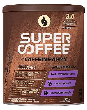 SUPERCOFFE CHOCOLATE 220g - CAFFEINE ARMY
