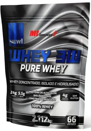 WHEY 3W 2,112Kg - MK SUPLEMENTOS