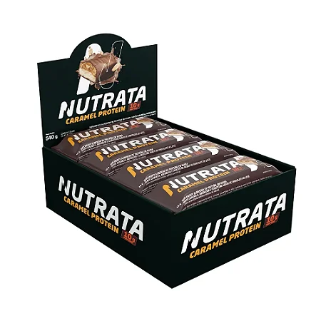 NUTRATA BARRA CARAMEL 45G - CAIXA 12 UNIDADES