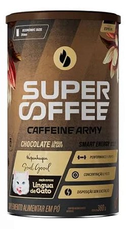 SUPERCOFFE ECONOMIC SIZE LÍNGUA DE GATO 380G - CAFFEINE ARMY